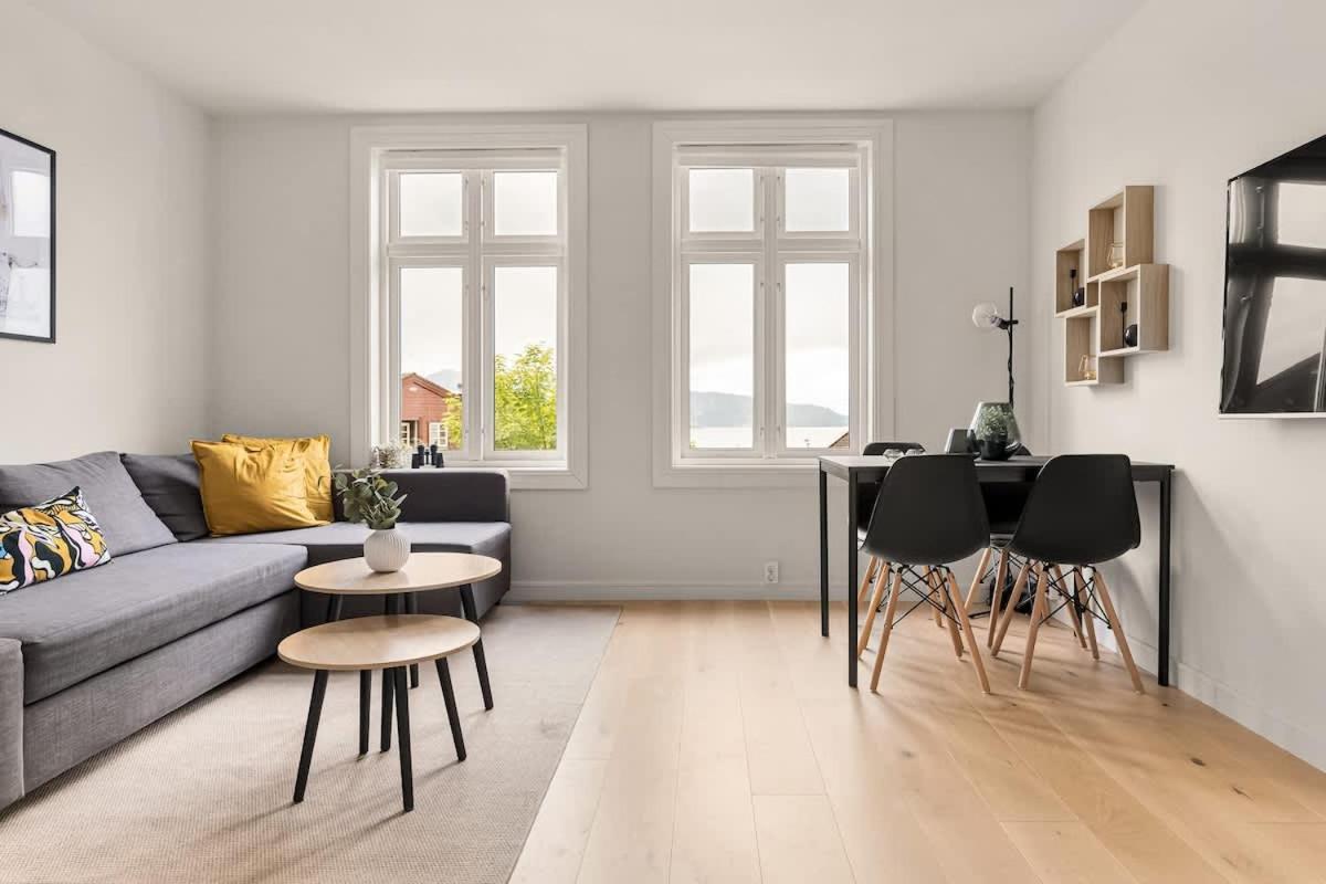 Dinbnb Apartments I Views & Street Parking In Sandviken 卑爾根 外观 照片